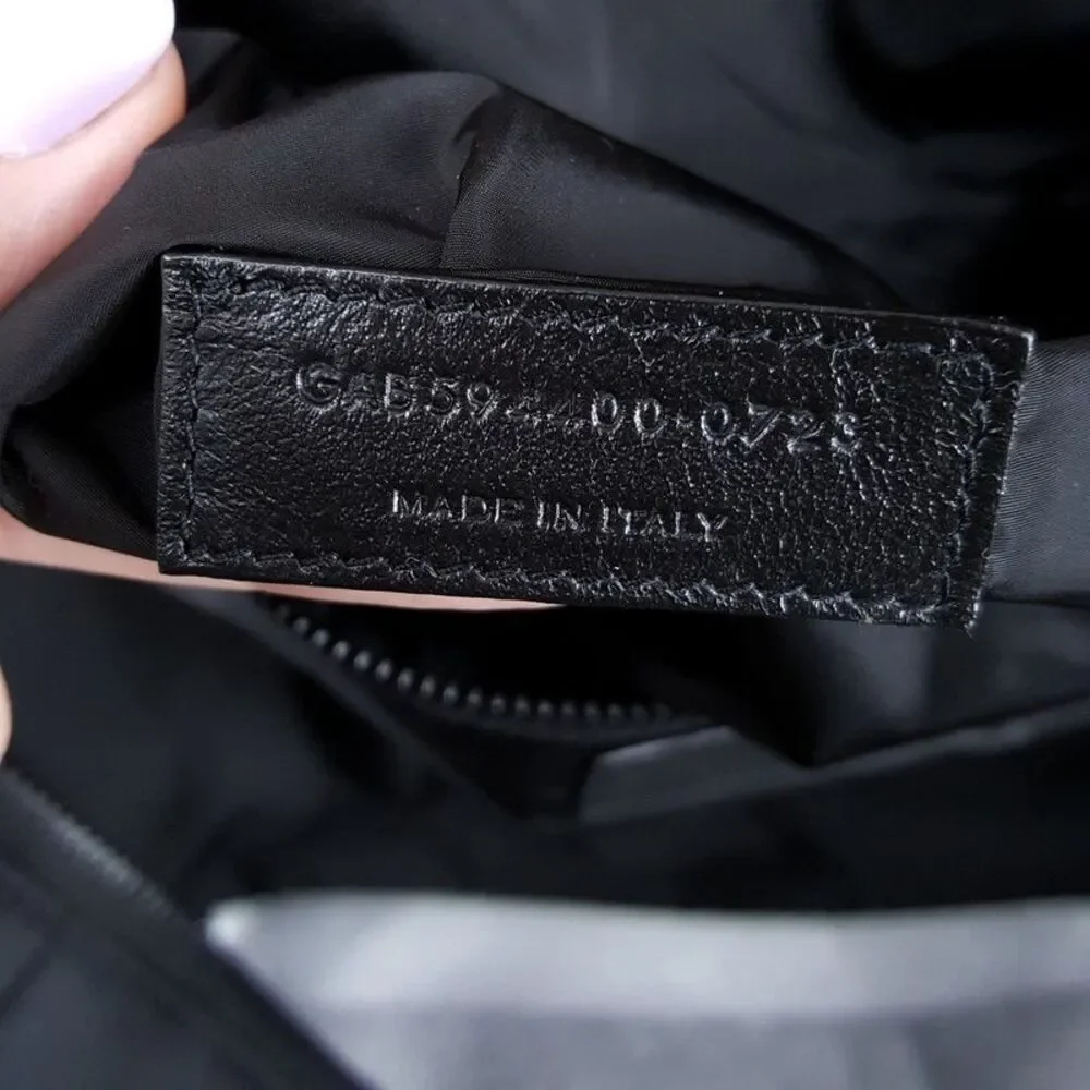 SAINT LAUREN Mens Black Nuxx Quilted Duffle Bag Shoulder Strap $2490
